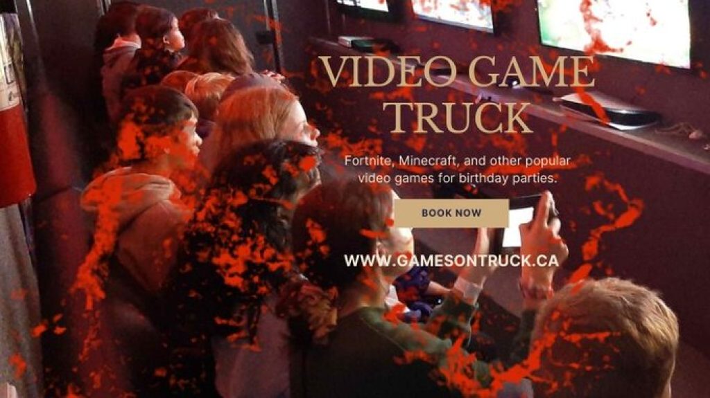 video game truck for birthday parties in ottawa-gamesontruck